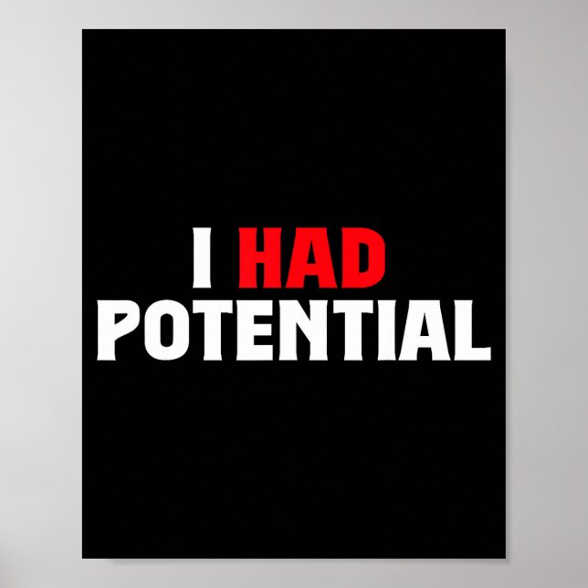Had potential funny physics science teacher humour poster (Front)