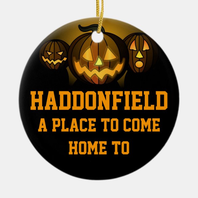 Haddonfield Ceramic Ornament (Front)