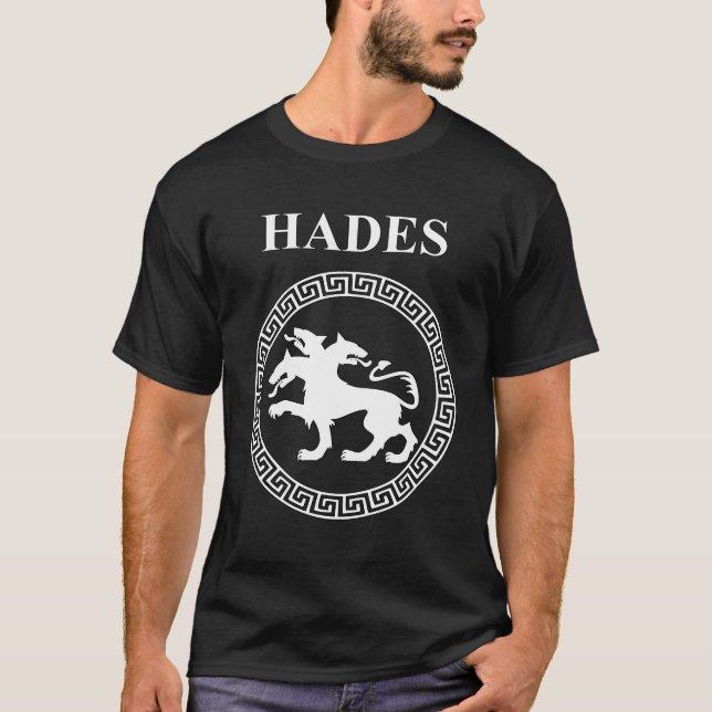 Hades Ancient Greek God Cerberus T-Shirt (Front)