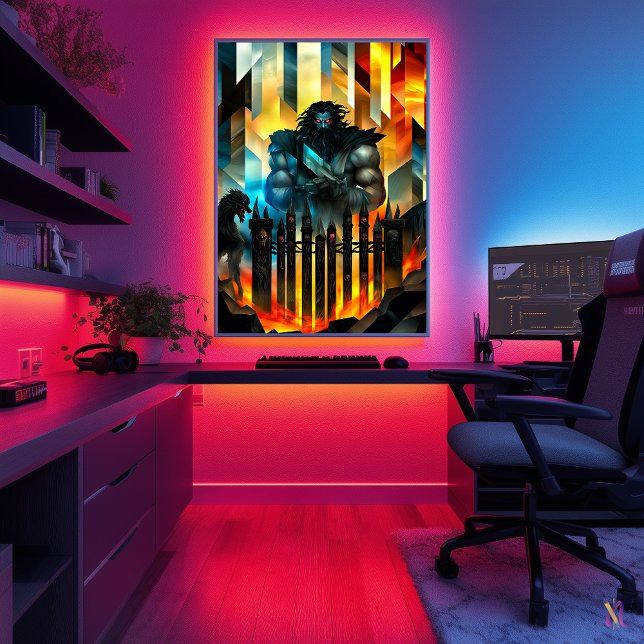 Hades - Cubist Minimalist Legend - God Underworld Poster (Creator Uploaded)