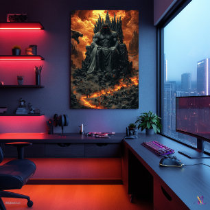 Hades, King of the Underworld - Dark God of Fire Poster