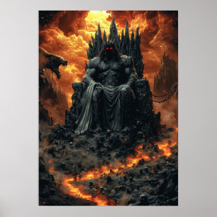 Hades, King of the Underworld - Dark God of Fire Poster