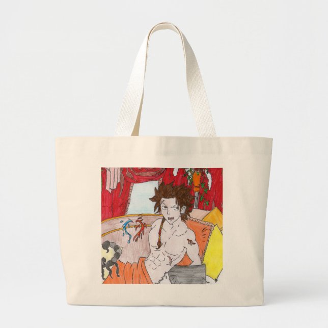 Hadès of the Scorpion Large Tote Bag (Front)