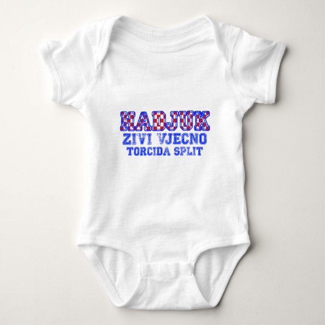 Hadjuk Supporters T-shirt Baby Bodysuit (Front)