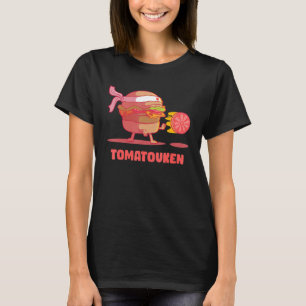 Hadouken Burger Street Fight Tomato in Fast Food V T-Shirt