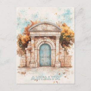 Hadrian's Gate Antalya Turkiye Travel Postcard