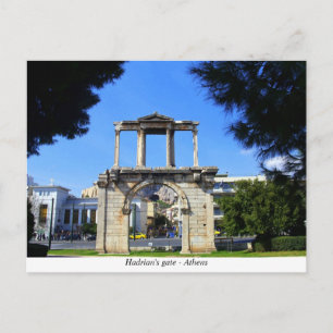 Hadrian's Gate Athens Postcard