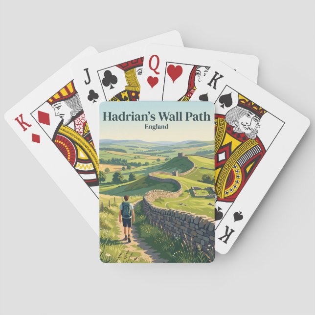Hadrian's Wall Path England Playing Cards (Back)
