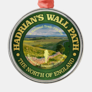 Hadrian's Wall Path Metal Ornament