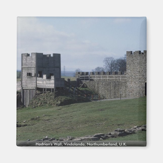 Hadrian's Wall, Vindolanda, Northumberland, U.K. Magnet (Front)