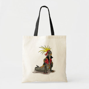 Hadrosaurus Dinosaur Dressed As A Punk. Tote Bag
