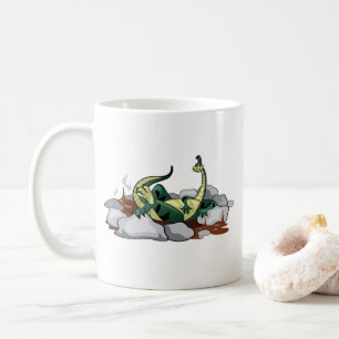 Hadrosaurus Relaxing In A Jacuzzi. Coffee Mug