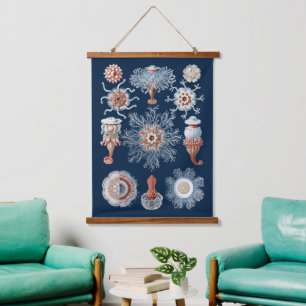 Haeckel Nature Art Siphonophorae Antique Print Hanging Tapestry
