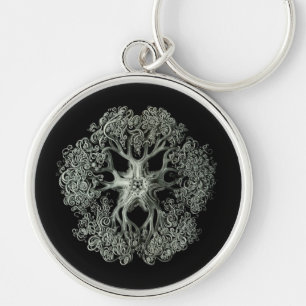 Haeckel Negative Key Ring
