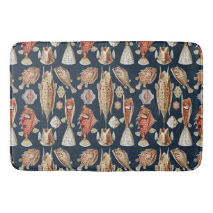 Haeckel Ostraciontes Tropical Fish Nature Art Bath Mat