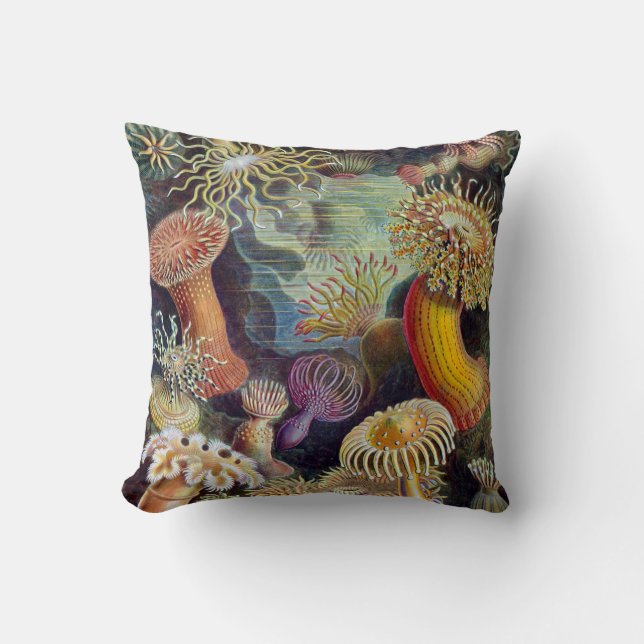 Haeckel ~ Sea Anemones Cushions (Front)