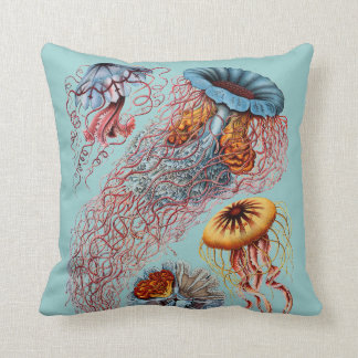 Haeckel Vintage Scientific Illustration Cushion