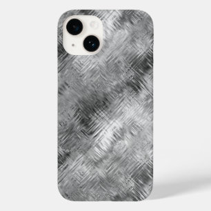 Haematite Grey Scribbled Texture Case-Mate iPhone 14 Case