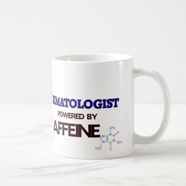 Haematologist Powered by caffeine Coffee Mug (Right)