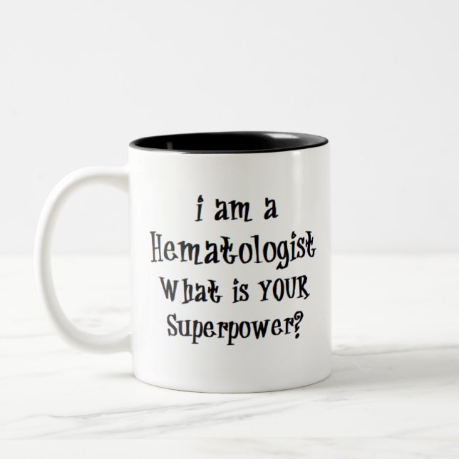 haematologist Two-Tone coffee mug (Left)