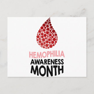 Haemophilia Awareness Month - Appreciation Day Postcard