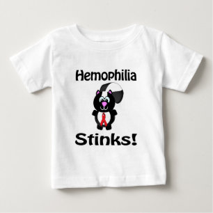 Haemophilia Stinks Skunk Awareness Design Baby T-Shirt