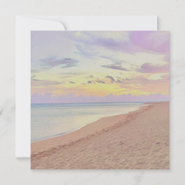 Haena, Hawaii Sunrise Flat Greeting Card (Front)
