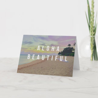 Haena Sunrise Aloha Beautiful Greeting Card