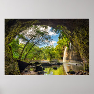 Haew Suwat Waterfall Poster