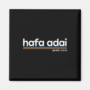 Hafa Adai Guam Usa Graphic Design Christmas Gift D Magnet