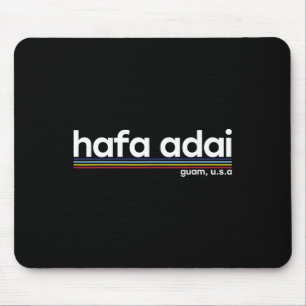Hafa Adai Guam Usa Graphic Design Christmas Gift D Mouse Pad