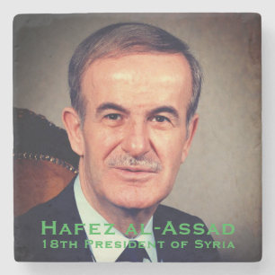 Hafez al-Assad, Syrian Arab Republic President Stone Coaster