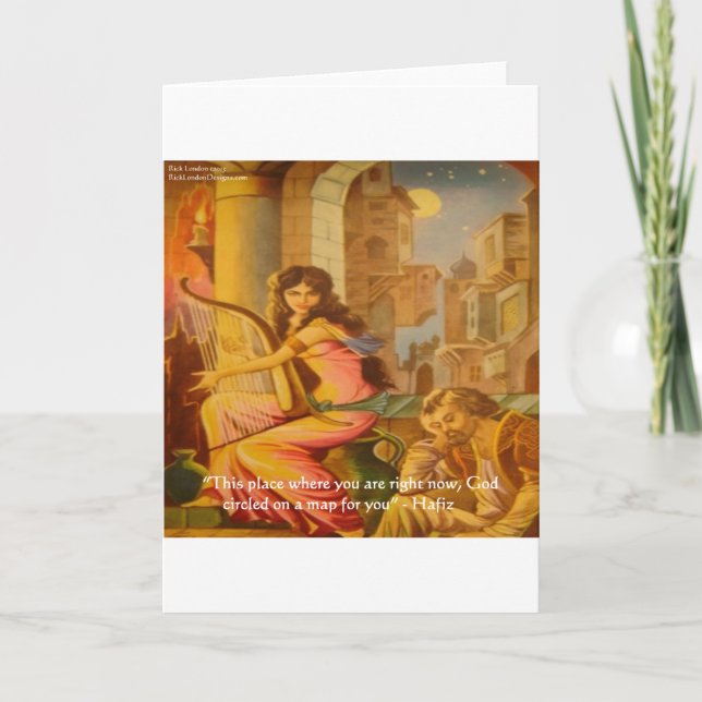 Hafiz "God's Circle" Wisdom Quote Card (Front)