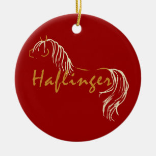 Haflinger Horse Ceramic Ornament