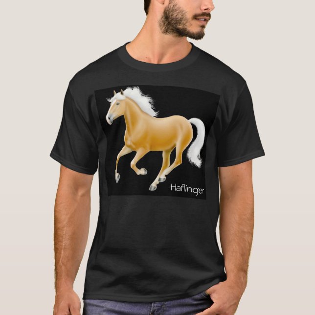 Haflinger Horse Dark T-Shirt (Front)