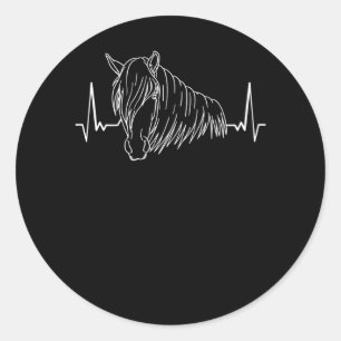 Haflinger Horse Gift Idea Classic Round Sticker