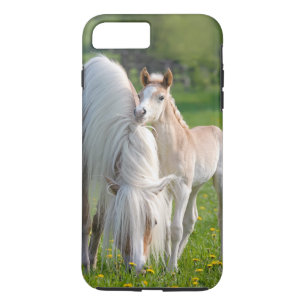 Haflinger Horses Cute Baby Foal With Mum Photo -. iPhone 8 Plus/7 Plus Case