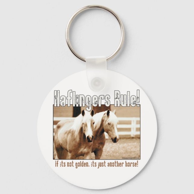 Haflingers Rule Key Ring (Front)