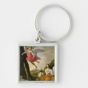 Hagar and Ishmael Rescued by the Angel, c.1648 Key Ring