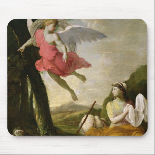 Hagar and Ishmael Rescued by the Angel, c.1648 Mouse Pad