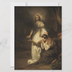 Hagar and the Angel (by Carel Fabritius) Card