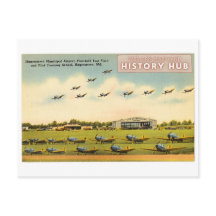 Hagerstown Airport Historic Reprint Postcard