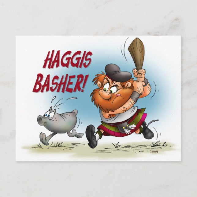 Haggis Basher Postcard (Front)