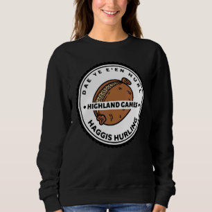 Haggis Hurling Scottish Clan Highland Games Sport Sweatshirt