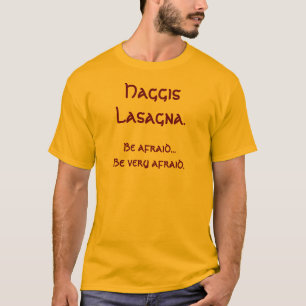 Haggis Lasagne with recipie T-Shirt