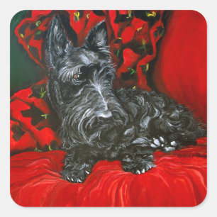 Haggis the Scottish Terrier Square Sticker