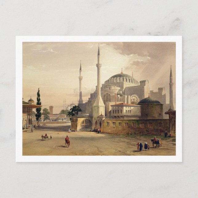 Haghia Sophia, plate 17: exterior view of the mosq Postcard (Front)