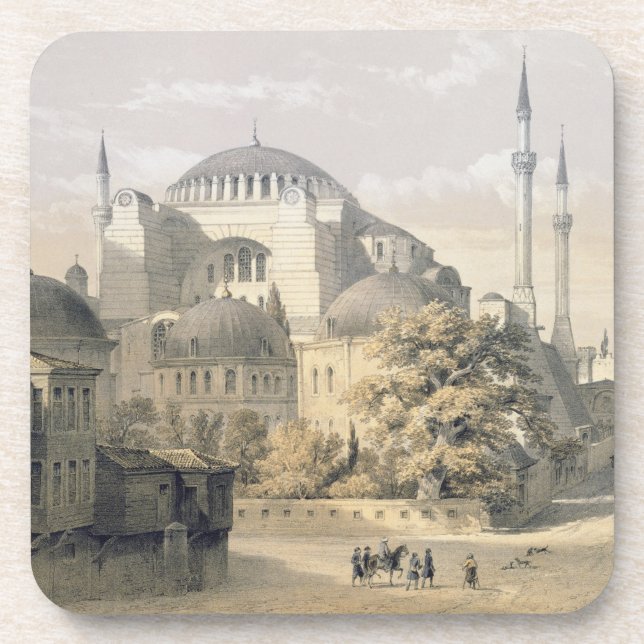Haghia Sophia, plate 19: exterior view of the mosq Coaster (Front)