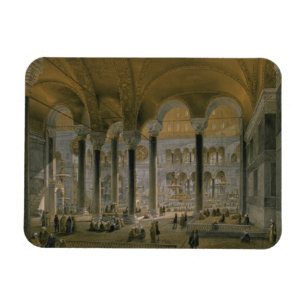 Haghia Sophia, plate 6: the north nave, engraved b Magnet