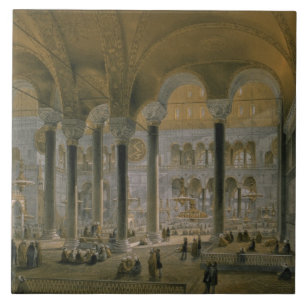 Haghia Sophia, plate 6: the north nave, engraved b Tile